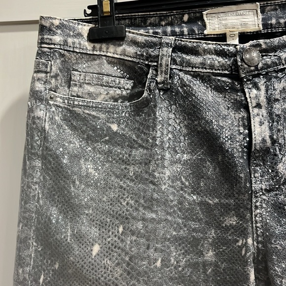 NWOT Current Elliot snakeskin jeans - Picture 4 of 9
